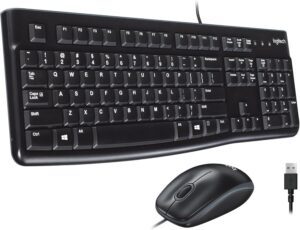 Logitech MK120 Wired Keyboard and Mouse Combo for Windows