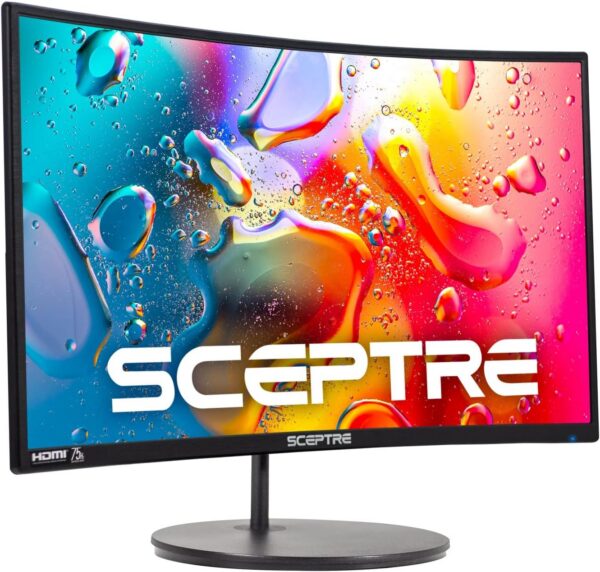 B07KXSR99Y.jpg Sceptre Curved 24-inch Gaming Monitor 1080p R1500 98% sRGB HDMI x2 VGA Build-in Speakers