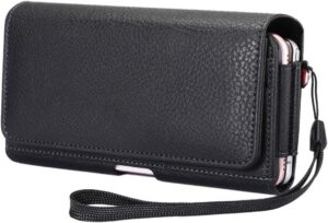 B07VGQTP5L.jpg Dual Horizontal Belt Clip Holster 2 Cell Phone Pouch Case Holder for iPhone 16 Pro 16 15 14 Pro iPhone 13 12 11 XR XS X Samsung Galaxy S25 S24 S23 S22 S21 S20 S10 A10e Note10 Google Pixel 8 7a Moto E6