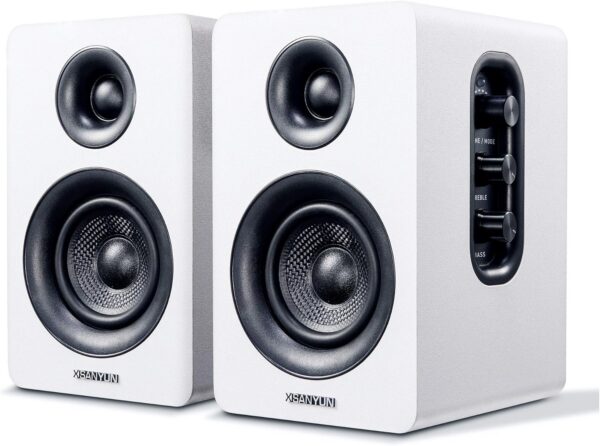 Sanyun SW208 3" Active Bluetooth 5.0 Bookshelf Speakers