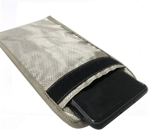 B08KW6CB9Y.jpg Security Pouch Faraday Bag Anti-Radiation Cell Phone Sleeve Signal Block Pouch Shield EMF 5G Protection RF GPS RFID Privacy Case Covers Smartphone Electronic Devices Anti-Tracking Wallet