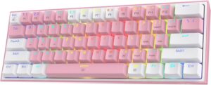 Redragon K617 Fizz 60% Wired RGB Gaming Keyboard