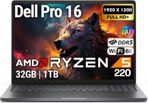 Dell Pro 16 FHD 16" Display Business Laptop