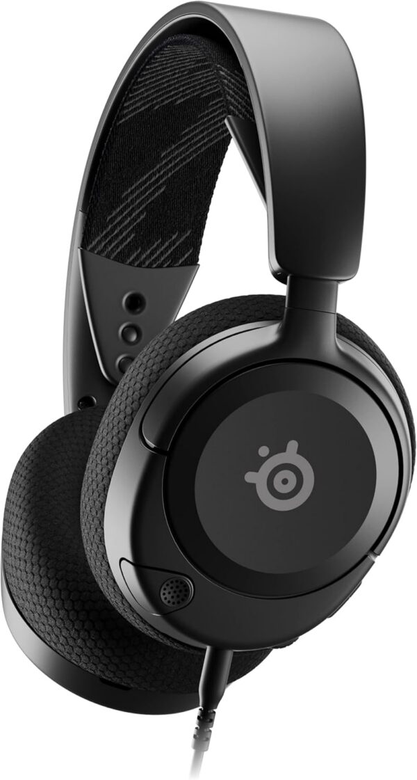 SteelSeries Arctis Nova 1 Multi-System Gaming Headset — Hi-Fi Drivers — 360° Spatial Audio — Comfort Design — Durable — Ultra Lightweight — Noise-Cancelling Mic — PC