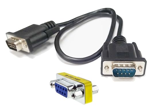 D-sub 9-Pin RGB Female to HD15 VGA Male Adapter Cable