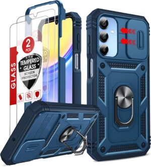 LeYi Cell Phone Case Cover Galaxy A15 5G and Screen Protector