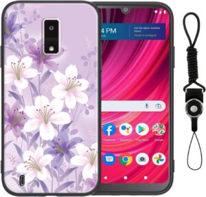 B0CN69C8XN.jpg Phone Case for Blu View 4 with Lanyard Strap Girls Women Cute Slim Shockproof Protective Cover Case for Blu View 4/B135DL