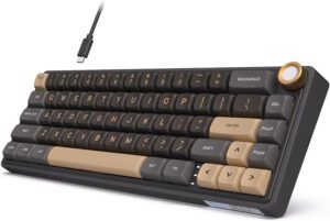 RK ROYAL KLUDGE R65 Wired Gaming Keyboard with Volume Knob