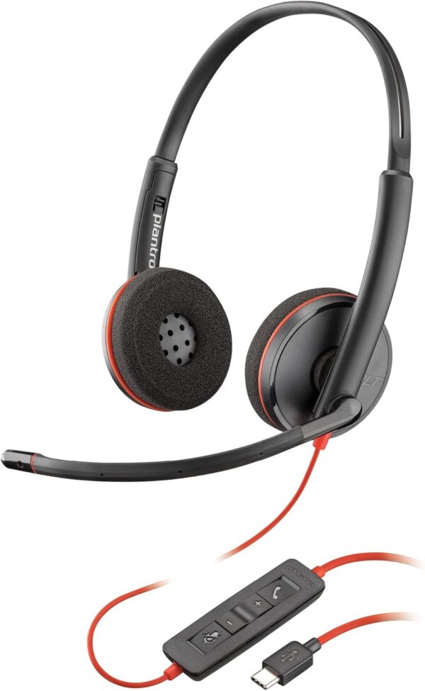 Poly Blackwire 3220 Wired Headset with Mic