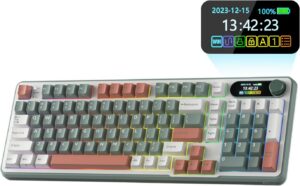 RK ROYAL KLUDGE S98 Mechanical Keyboard w/Smart Display & Knob