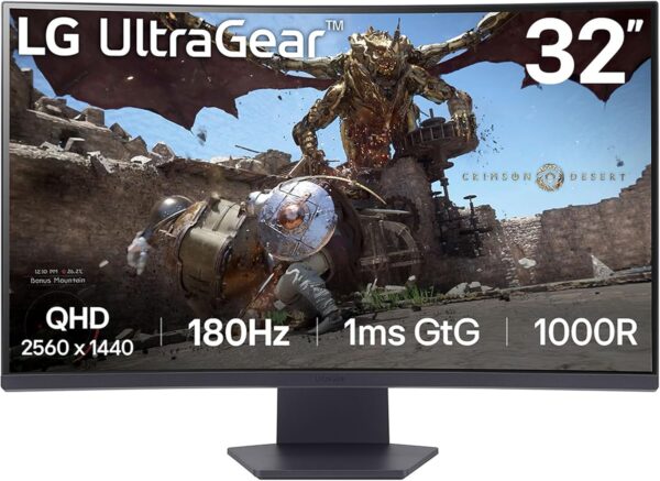 B0D2FSYS5J.jpg LG 32GS60QC-B Ultragear 32-inch Curved Gaming Monitor QHD
