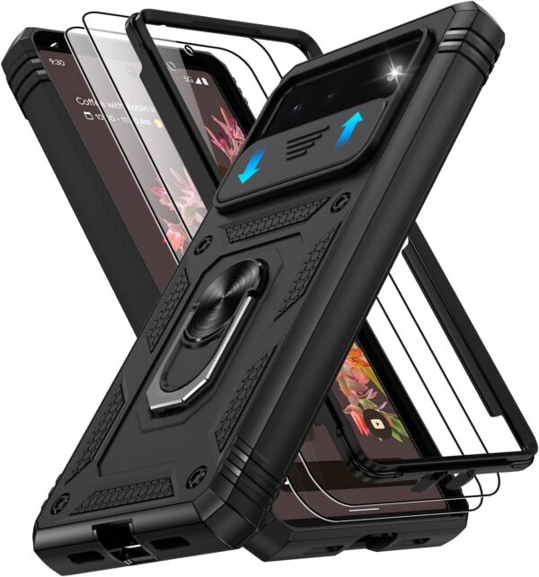 B0D55ZYZ7R.jpg Gritup for Google Pixel 6 Case with Slide Camera Cover & Screen Protector