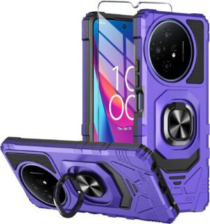 for TCL 50 XL 5G Phone Case TCL 50 XL NXTPAPER 5G with Tempered Glass Screen Protector