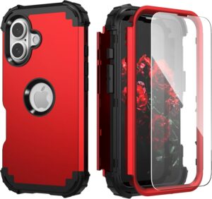 IDweel for iPhone 16 Case with Screen Protector