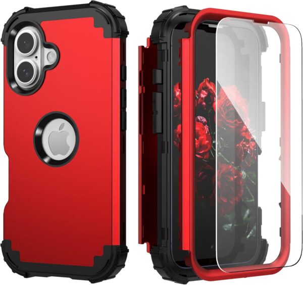 IDweel for iPhone 16 Case with Screen Protector