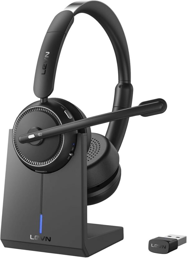 Wireless Headset with Mic for Work