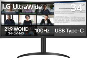 LG 34WR55QK-B 34-inch UltraWide WQHD