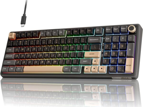 RK ROYAL KLUDGE R98 Pro Wired Mechanical Keyboard