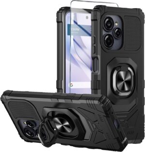 for BLU View Speed Ultra 5G Phone Case with Tempered Glass Screen Protector