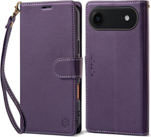 Wallet Case for iPhone 17 Series with Wrist Strap