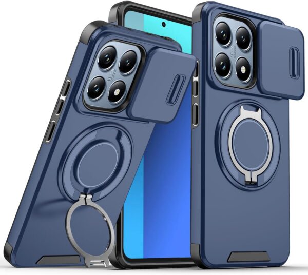 B0FLV9DBTN.jpg Compatible with Honor 400 Smart Phone Case with Ring Holder Blue
