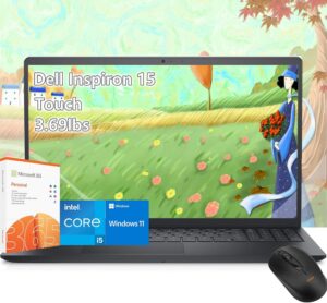 Dell inspiron 15 Touchscreen Laptop -Intel Core i5-1334U -15inch FHD Touch -32GB RAM -1TB PCIe SSD -Office 365 -Windows 11 -Laptop Computadora- Work Business College Student